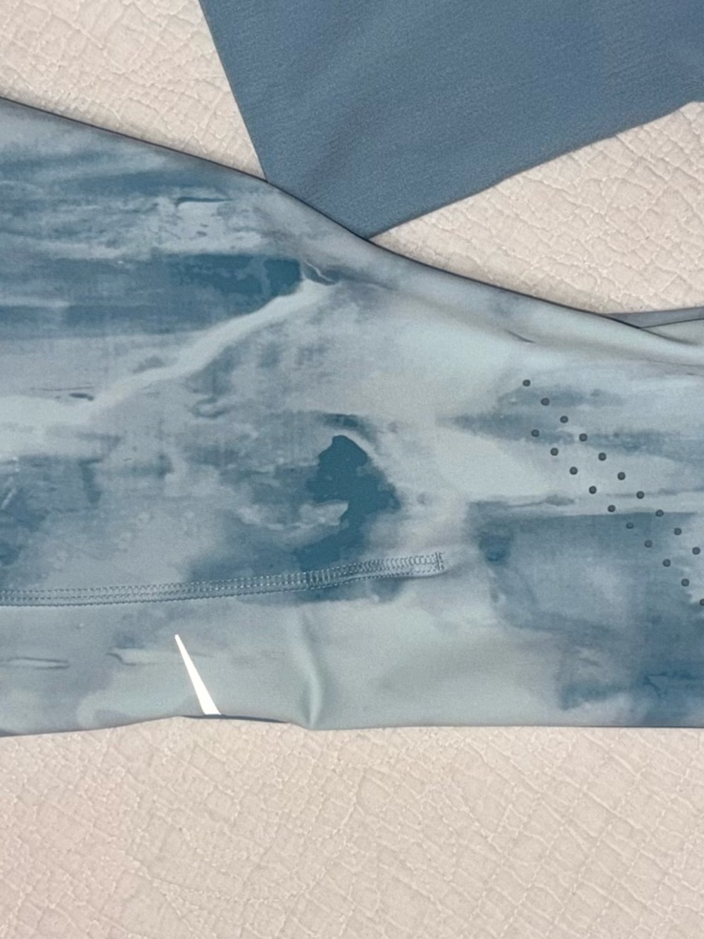 Nike Blue Tie-Dye Hoodie, Tank & Leggings Set - Picture 4 of 10
